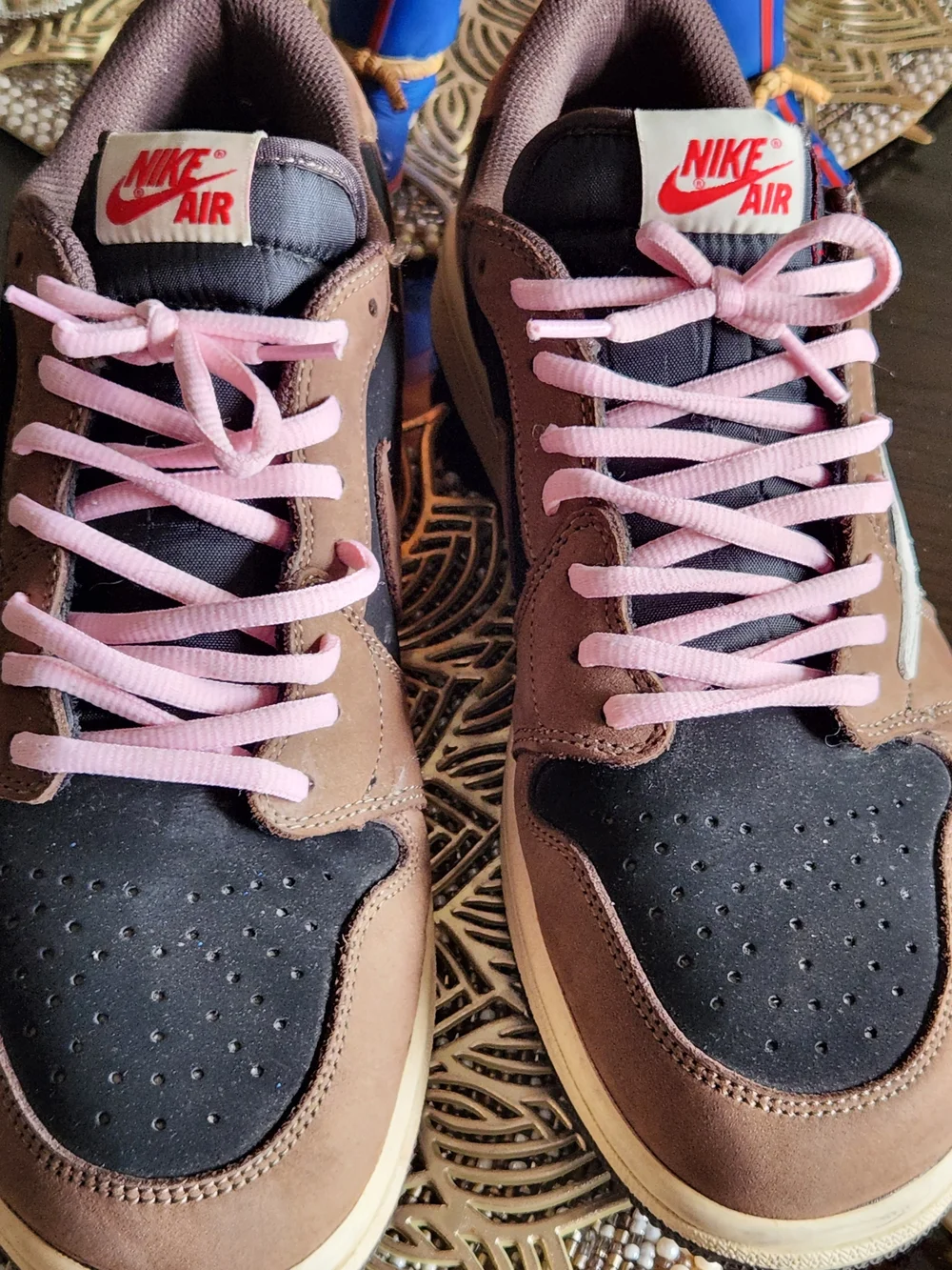 Nike Air Jordan 1 Low OG Travis Scott Brown Black Pink CQ4277-001 Sneakers NoBox